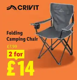 Lidl Crivit folding camping chair offer