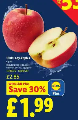 Lidl Pink Lady Apples offer