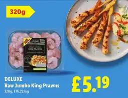 Lidl Deluxe raw jumbo king prawns offer