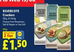 Lidl Rivercote Crackers offer