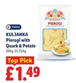 Lidl Kuljanka pierogi with quark & potato offer