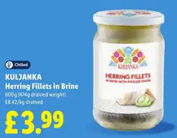 Lidl Kuljanka herring fillets in brine offer