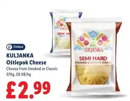 Lidl Kuljanka oštiepok cheese offer