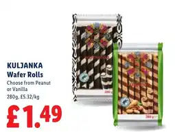 Lidl Kuljanka wafer rolls offer