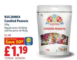 Lidl Kuljanka candied peanuts offer