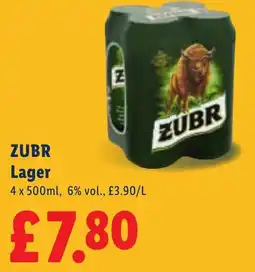 Lidl Zubr lager offer