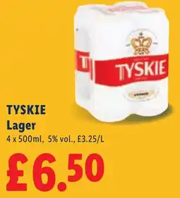 Lidl Tyskie lager offer
