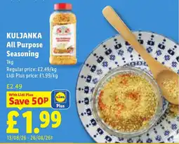 Lidl Kuljanka all purpose seasoning offer