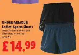 Lidl Under Armour ladies' sports shorts offer