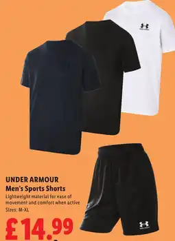 Lidl Under Armour Men's Sports Shorts offer