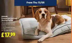 Lidl Zoofari premium self cooling & warming dog bed offer