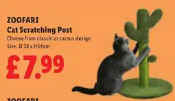 Lidl Zoofari cat scratching post offer