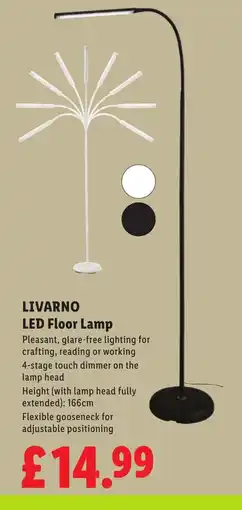 Lidl Livarno LED Floor Lamp offer