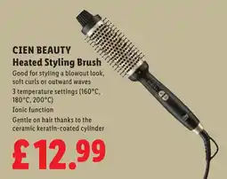 Lidl Cien beauty heated styling brush offer
