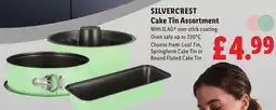 Lidl Silvercrest Cake Tin Assortment offer