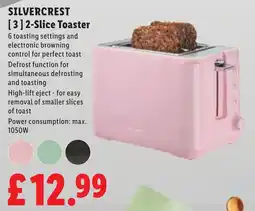 Lidl Silvercrest 2-slice toaster offer