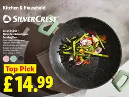 Lidl Silvercrest 28cm Cast Aluminium Serving Pan offer
