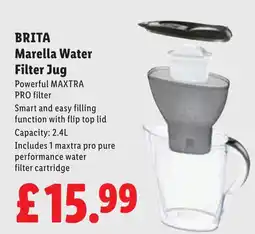 Lidl Brita marella water filter jug offer