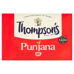 Iceland Thompson's Punjana 160 Tea Bags 500g offer