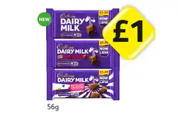 Londis Cadbury Dairy Milk, Fruit & Nut, Marvellous Creations offer