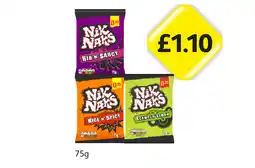 Londis Nik Naks Rib 'N' Saucy, Nice 'N' Spicy, Scampi 'N' Lemon offer