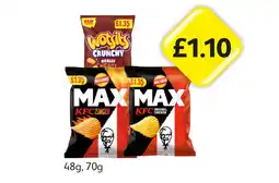 Londis Wotsits Crunchy, Walkers Max KFC Zinger, Original offer