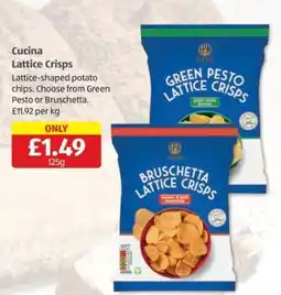 Aldi Cucina Lattice Crisps offer