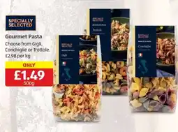 Aldi Specially Selected Gourmet Pasta offer