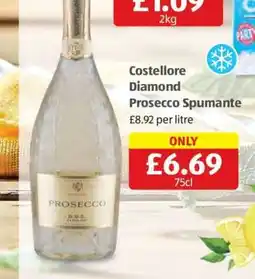 Aldi Costellore Diamond Prosecco Spumante offer