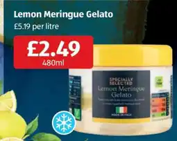 Aldi Lemon Meringue Gelato offer