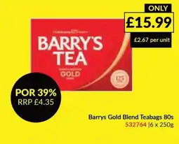 Musgrave MarketPlace Barrys Gold Blend Teabags offer