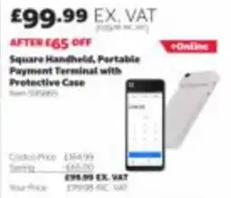 Costco Square Handheld Portable Payment Terminal with Protective Case offer