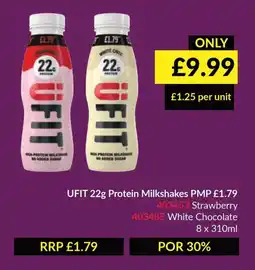 Musgrave MarketPlace UFIT 22g Protein Milkshakes offer