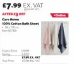 Costco Caro Home 100% Cotton Bath Sheet offer