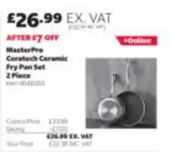 Costco MasterPro Ceratech Ceramic Fry Pan Set offer