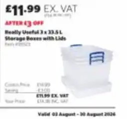 Costco Really Useful storage boxes with lids offer