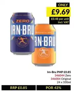 Musgrave MarketPlace Irn-Bru Zero or Original offer