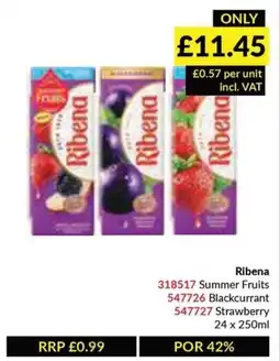 Musgrave MarketPlace Ribena Summer Fruits offer