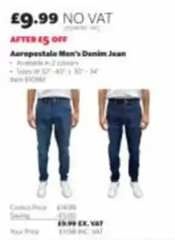 Costco Aeropostale Men's Denim Jean offer