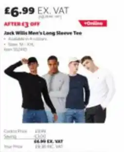 Costco Jack Wills Men's Long Sleeve Tee offer