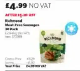 Costco Richmond meat-free sausages offer