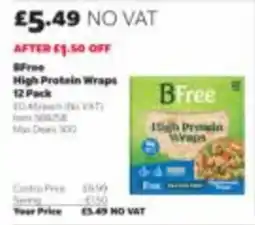 Costco BFree high protein wraps offer