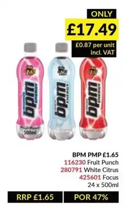 Musgrave MarketPlace BPM Fruit Punch,White Citrus or Focus offer
