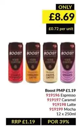 Musgrave MarketPlace Boost Iced Coffee offer