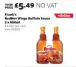 Costco Frank's red hot wings buffalo sauce offer