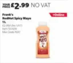 Costco Frank's red hot spicy mayo offer