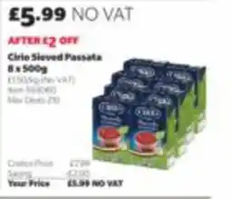 Costco Crio sieved passata offer