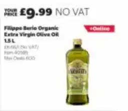Costco Filippo Berio Organic Extra Virgin Olive Oil offer