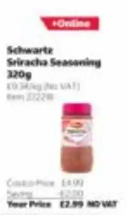 Costco Schwartz sriracha seasoning offer