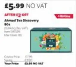 Costco Ahmad Tea Discovery 90s offer
